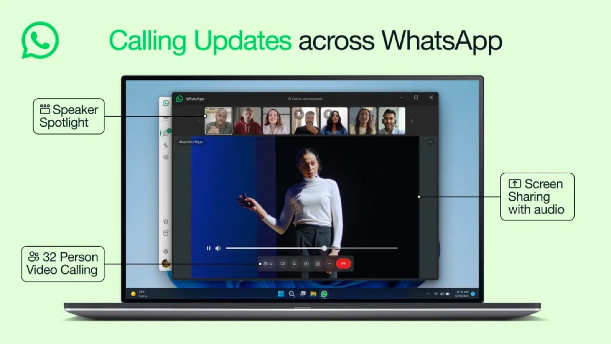 WhatsApp déploie une amélioration des appels vidéo