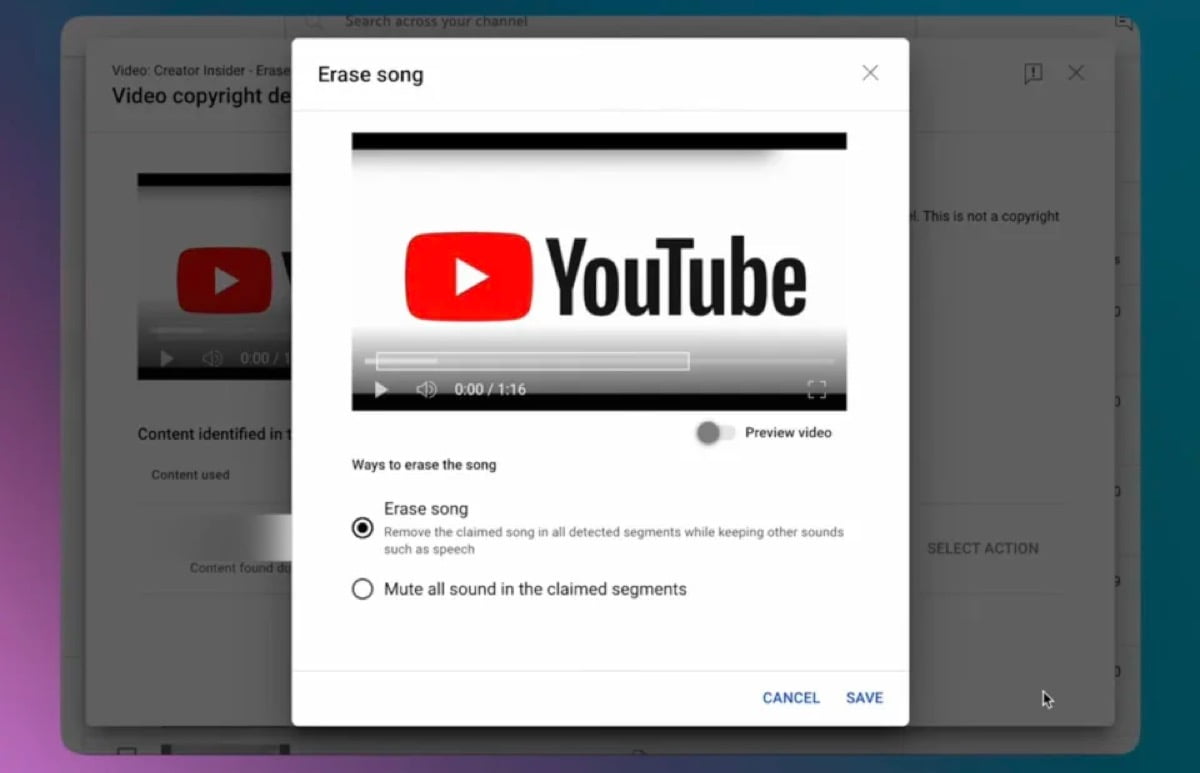 YouTube améliore son outil « effacer une chanson » pour ne supprimer que la musique sous copyright